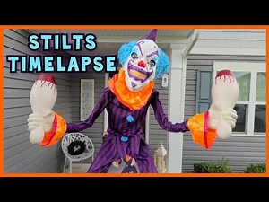 Spirit Halloween Stilts the Clown Animatronic | TIMELAPSE