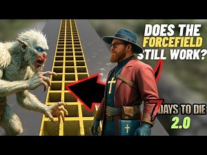 They will never cross these zombie forcefield blocks! 7 days to die 2.0