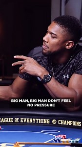"Big man don't feel no pressure" Anthony Joshua bringing that energy into this weekend 🥊 | JD Sports