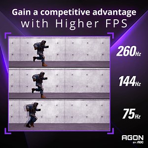 🎮🤘 An esports hardcore gamer or not, you’ll need an upgrade if your monitor has a low refresh rate. Why? The higher the refresh rate or FPS, the greater the competitive advantage. Experience smoothest animations, lowest latency, and the least amount of distracting effects to achieve the best results. Be that player with a competitive edge. 😉 💥 All about AOC monitors: https://my.aoc.com/topic/AGON-BY-AOC 🛍️🛒 Shop at: https://bit.ly/AOCMYShopee #AOCMonitors | AGON by AOC