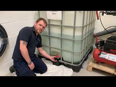 How to connect IBC tote to garden hose