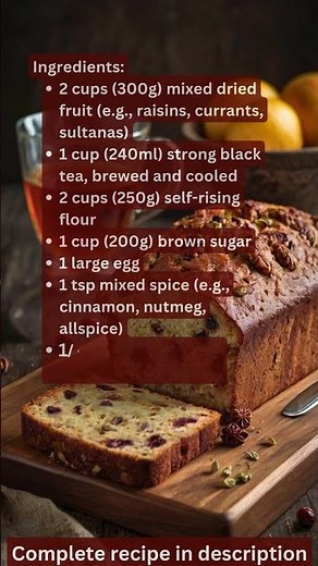 Spiced fruit tea loaf recipe by what shall i cook