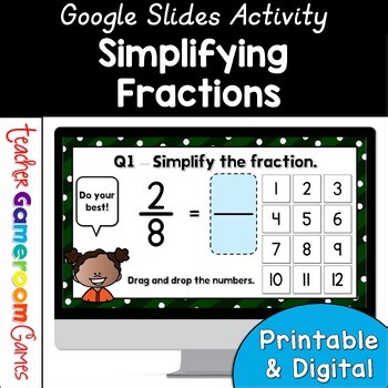 Simplifying Fractions Google Activity | Digital Resources | Simplest Form | Math
