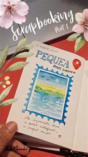 📜 Scrapbooking Part 1 | Pequea Boat Launch Water Front | Watercolours
