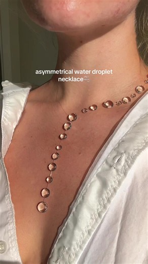 floating necklace🧚 #handmadegifts #etherealjewelry #daintyjewelry #uniquegifts