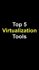 Top 5 Virtualization Tools #databaseconcepts #coding #securecloud #code #cloudstorage #logodesign