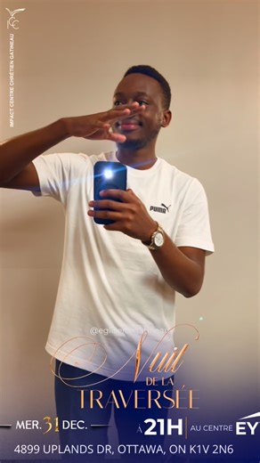 Impact Christian Center - Ottawa on Instagram: "✨ NIGHT OF CROSSING ✨ End the year in God’s presence, not just anywhere👆 This December 31st, come cross into a new season with joy, worship, and power 🔥 Bring your friends, your family — Instead of simply counting down the seconds, come and encounter God as you cross into a new season with Him 🙌🔥 📅 Dec 31 ⏰ From 9PM 📍 EY Centre, Ottawa 👔👗 Dress Code: GOLD | WHITE | NAVY BLUE _________ ✨ NUIT DE LA TRAVERSÉE ✨ Termine l’année dans la présenc