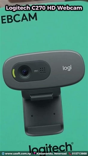 Logitech C270 Webcam,HD 720p Video, Built-in Microphone #webcam #logitech #camera #foryoupage