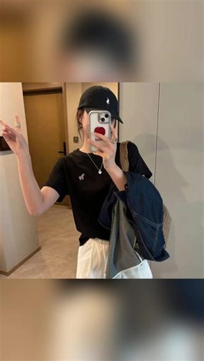 【「卡通小马刺绣」40支双纱棉短袖T恤女 夏款休闲百搭圆领半袖T192】#谁穿谁好看系列 #新款分享 #百搭 @DOU 小助手