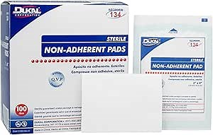 American White Cross Sterile Non-Adherent Dressing Rectangle 3 x 4 7575033 100 per Box