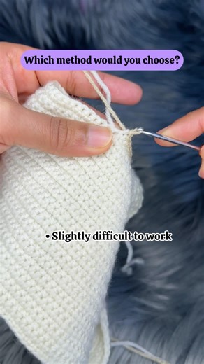 Which method do you prefer?🧶#crochettips #crochetcolorchange #crochetcommunity #crochettechniques