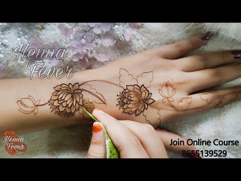 Beautiful Floral Mehndi Henna Design for 2025 | Step by Step Easy Tutorial | Henna Fever
