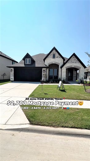 Texas New Construction: $2700/Month Near Dallas