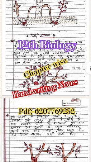 class 12 biology handwritten notes pdfbiology handwritten notes class 12class 12 biology handwritten