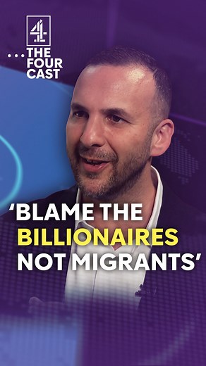 182K views · 9.9K reactions | “The whole frame of the migration crisis is a racist, fascist frame.” Migrants are “not to blame” for the state of British public services, instead the answer is to point the finger at “private jets, millionaires and billionaires”, Green Party leader Zack Polanski says. #Farage #UKpolitics #smallboats #UKnews #fyp | Channel 4 News | Facebook
