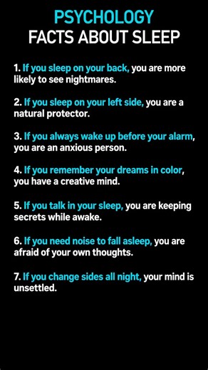 Psychology Facts | What Your Sleeping Patterns Say About Your Mind #psycholgyfacts #humanbehavior