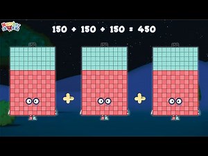 Numberblocks triple same addition [141-150] | educational kids ‪@ColorArt_id‬ #learntocount