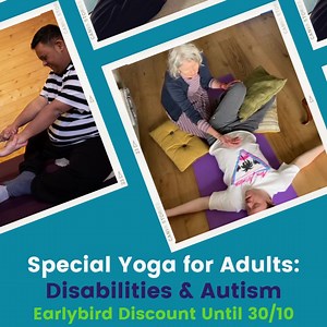 Save 20% booking our redesigned Adult course Special Yoga For Adults: Disabilities & Autism Book before the end of October and save £85. https://www.specialyoga.co.uk/yasn Learn how to integrate the Special Yoga methodology into your profession as a support worker, occupational therapist, yoga teacher, therapist or parent. Led by senior SY practitioners Jodie Spiers and Christine Godwin. | Special Yoga | Facebook
