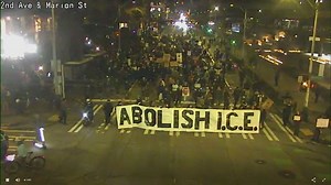 Hundreds of Seattle protesters flood streets after man killed by Border Patrol