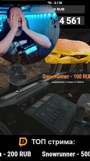Тайминг в на стриме в #snowrunner #automobile #games