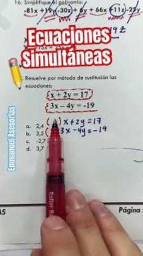 ✏️ Solving 2x2 Simultaneous Equations. #equations #maths #learning #maths