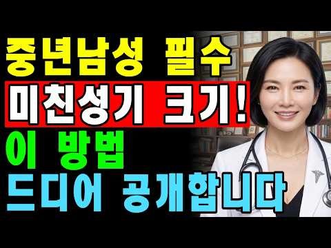 대물 성기가 되는 아주 간단한 방법은?