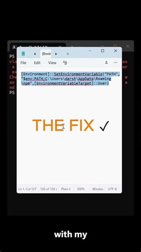 Claude Code says "not recognized" on Windows? Fix in 10 seconds #Shorts