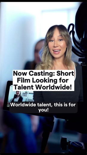 Worldwide talent, we have you in mind for this job! You can apply to the short film
