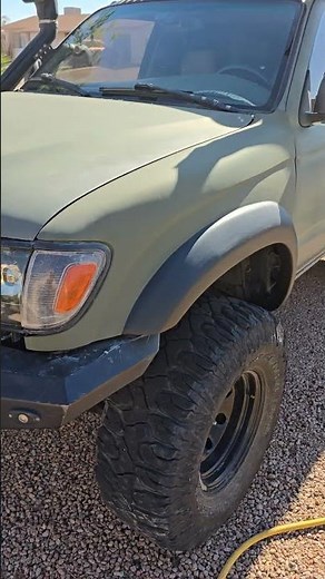 Limited style flares added to prerunner fenders. 3rd gen 4runner, tacoma swap front clip.