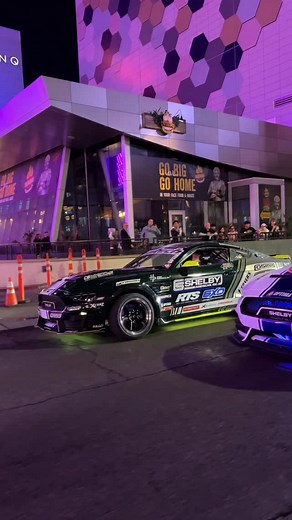 Shelby Mustang’s take over the Las Vegas Strip! #ford #cobra #fordperformance #shelby #mustang | SRTLIVE