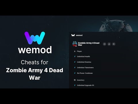 WEMOD Cheats For Zombie Army 4 Dead War #unlimitedhealth #unlimitedammo #noreload #onehitkill