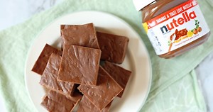 Nutella Fudge - Only 3 Ingredients!