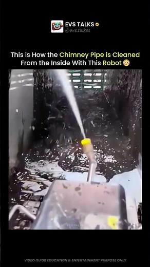 How a Robot Cleans a Chimney From the Inside 😳🤖