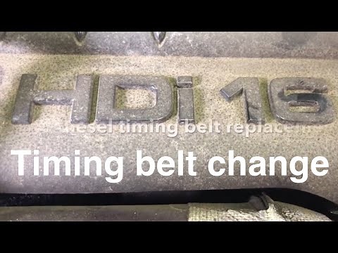 Ford Fiesta 1.4 tdci timing belt replacement. step-by-step guide.