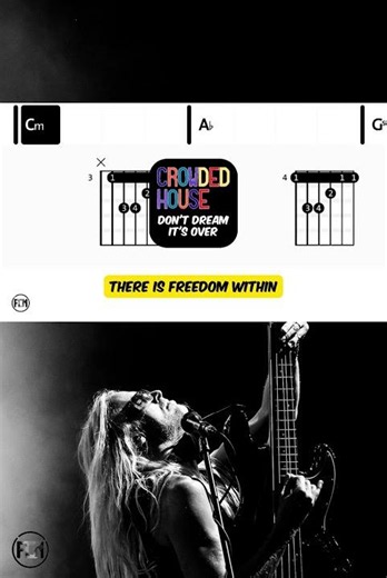 Crowded House - Don't Dream It's Over • Short | Scrolling Guitar Chords & Lyrics