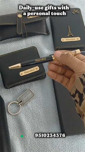 Right Marc on Instagram: "For orders & customization: 9510234376 Explore more at: rightmarc.com • Customised wallet, passport cover, bottle, pen & keychain • Personalised with name or logo & charm • Premium PU leather products • Laser engraving & UV colour printing available • Mix & match combo options available • Perfect for personal & corporate gifting 🎁 #CustomisedGifts #PersonalisedGifts #UVPrinting #LaserEngraving #corporategifts"