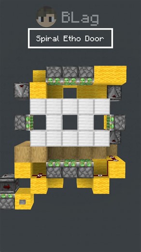 Spiral Etho Door in Minecraft Java 26.2 #minecraft #minecrafttutorial #redstone