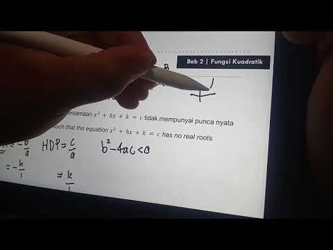 Solving problem for Addmath form 4 chapter 2 fungsi kuadratik