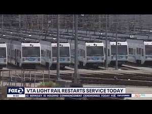 VTA light rail is rolling once again