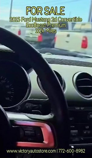 Would YOU Cruise This 2015 Ford Mustang EcoBoost Convertible For Sale in Florida? 🐎☀️