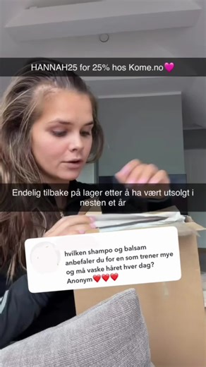 ENDELIG produkter som FAKTISK funker! Spar 25% på hele ordren din med HANNAH25