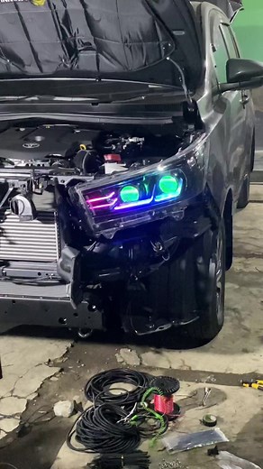 Upgrade innova reborn type V -upgrade biled slim frame hexagonal -upgrade keyless -upgrade powerback door -upgrade klakson -upgrade pasang cruise control -upgrade retract spion -pasang balance arm -pasang mini projie -pasang peredam suara -