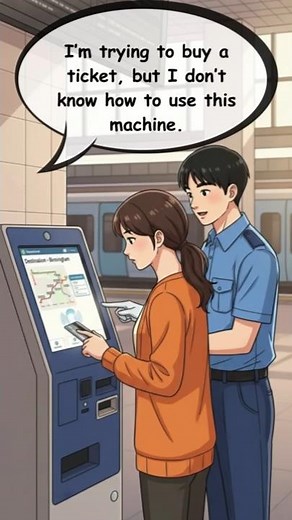 🚉 Buying a Train Ticket | Asking for Help in English | Easy Travel Conversation