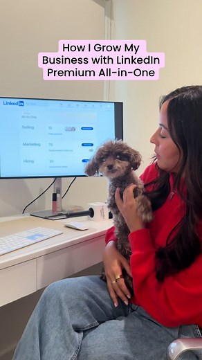 @LinkedIn Premium All-in-One has become my go-to product for staying organized, finding aligned clients, and knowing exactly what to do next. Because running a small business means wearing every hat, and I’ve finally found a way to keep sales, marketing, and hiring in one place. And my tiny boss totally approves. 🐶✨ Visit the link in my bio to learn more about Linkedin Premium All-in-One and get started for yourself! #linkedinpartner
