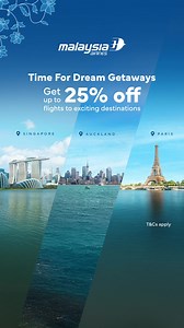 51 reactions | From city escapes to seaside retreats, get up to 25% off fares when you book today. | Malaysia Airlines | Facebook