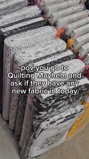 It's been a good week to get in fabric. Check out all these pretty bolts, and come take some off our hands. Come in to Quilting Mayhem to see them all! https://www.quiltingmayhem.com/collections/look-whats-new?sort_by=best-selling&filter.p.t.category=ae-2-1-2-14-2&filter.v.price.gte=&filter.v.price.lte= #quiltingmayhem #localquiltshop #newfabric #quiltfabric #ilovefabric | Quilting Mayhem