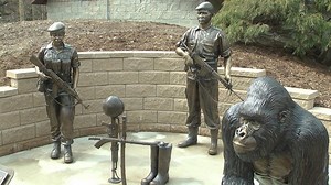 4K views · 76 reactions | The Howard G. Buffett Foundation donated a $150,000 bronze sculpture to the Scovill Zoo highlighting the dangerous work of the Virunga National Park's rangers. These rangers lives are dedicated to preserving the mountain gorilla in the Democratic Republic of Congo. | NowDecatur.com | Facebook