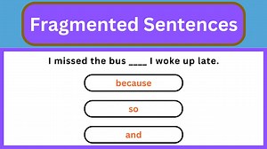 English Grammar Practice Fragmented Sentences English Grammar Test