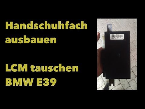 Remove glove compartment // Replace LCM BMW E39