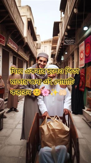 দিনে একবার হলেও পিতা মাতার জন্য এই দোয়াটি করবেন। ☺️🌸✨🤲🏻....................#shorts